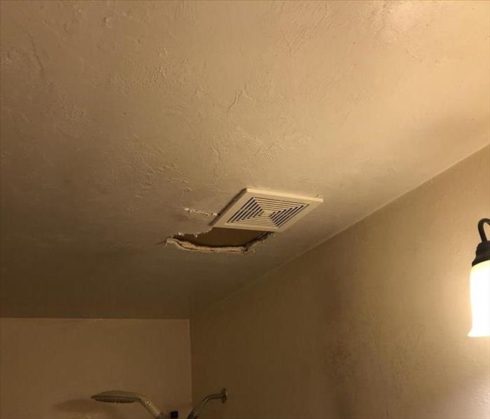 Ceiling Damage Around Exhaust Fan